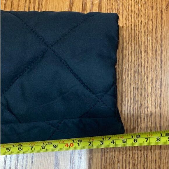 J. Crew Black Quilted Jacket Snap Closure Size Small - Picture 12 of 13